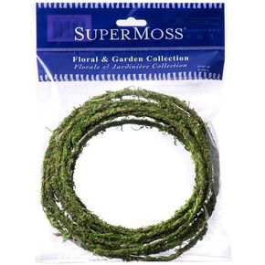 SuperMoss (22721) Moss Floral Wire, Green, 12 ft.