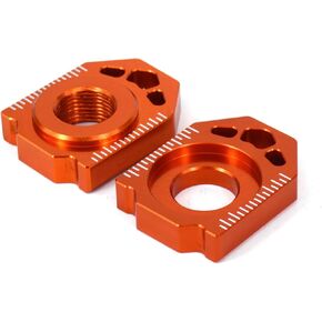 Axle Blocks Chain Tensioner Adjuster Compatible with KTM EXC EXCF XCW XCFW XCFW TPI 85 105 125 150 200 250 300 350 450 500 02-24 | Replaces OEM Part 50310084000