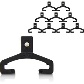 ABN 3/8in Drive Spring-Loaded Ball Bearing Socket Clip 10-Pack – Aluminum Organizer Holder Rail Replacement Clips