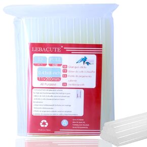 Hot Glue Sticks Bulk,Full Size Hot melt Adhesive for Crafting,Suitable for Wood, Plastic, Glass, Metal, and Rubber,11mm/0.43 inch Diameter and 200mm/8 inch Long
