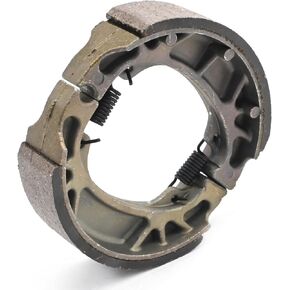 VIKKSAER Metal Motorcycle Brake Shoe Drum Pad Scooter Rear Drum Brake Shoe, for 50cc 70cc ATV Engine Based Scooter