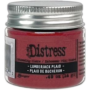 Ranger Tim Holtz Distress-Embossing Glaze-Lumberjack Plaid, 14 g (0.49 oz)