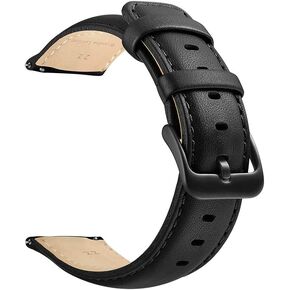 22mm Watch Band,Vintage Leather Watch Strap 10 Colors Watch Band,Quick Release Leather Watch Band,Classic Genuine Leather Wristband for Men Women samsung Replacement band,Choose Size Color