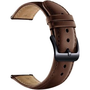 16mm Watch Band,Vintage Leather Watch Strap 10 Colors Watch Band,Quick Release Leather Watch Band,Classic Genuine Leather Wristband for Men Women Samsung Replacement Band,Choose Size Color
