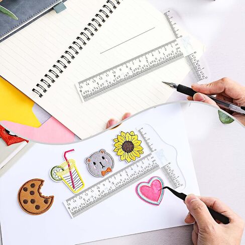 Acrylic T Square Ruler, 6'' Clear T Ruler for Crafting, Imperial & Metric Scale Rulers Measuring Drafting Ruler, T-Square Graduated Ruler Drawing Tools for Sewing Quilting Designs Architect in Saudi Arabia