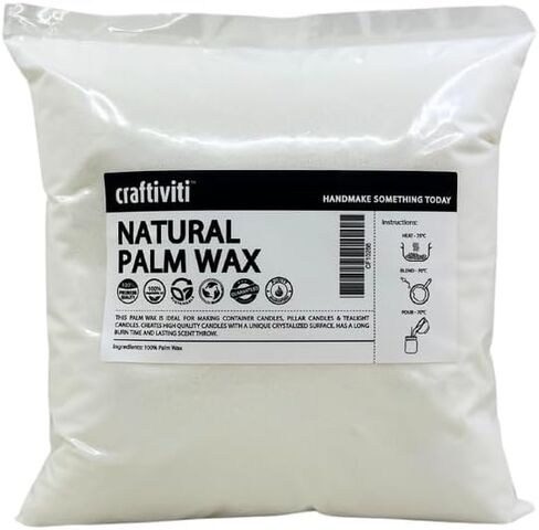 Craftiviti Natural Palm Wax - 1kg for DIY Candle Making in Saudi Arabia