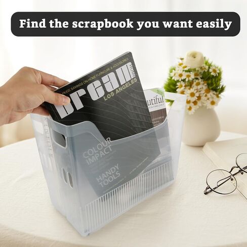 6 Pack 12 x 12 Paper Storage Organizer, Scrapbook Paper Storage with Wheels, Plastic Scrapbook Storage Bin for 12" x 12" Pape, Scrapbook Papers, Cardstocks, Vinyl Sheets, Documents in Saudi Arabia