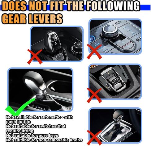 5" Heavy Weighted Shifter Knob, Universal Aluminum Alloy Car Gear Lever Metal Stick Shift Handle, Shifter Knobs Retainer for Manual Automatic Vehicles with 3 Adapters (Black) in Saudi Arabia