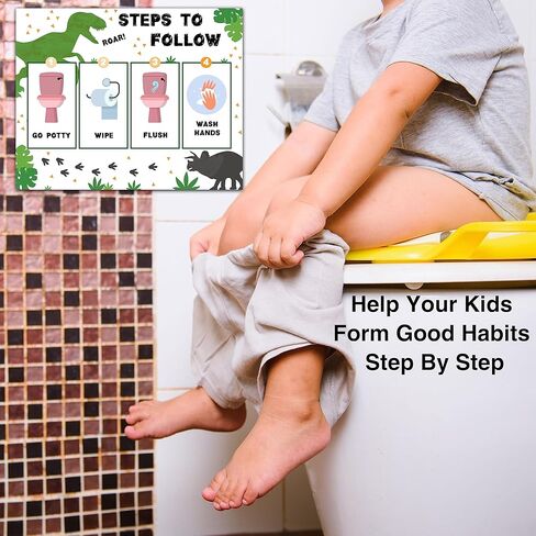 Construction Potty Trainning Sticker Chart for Toddlers Boys Girls, 20 Potty Training Chart with 432 Stickers & 1 Routine Card - B07 in Kuwait