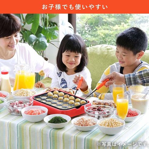 Shimomura Planning 37275 Hot Plate Scratch Resistant Octopus Picks, Flat Type, Set of 2, Made in Japan, Dishwasher Safe, Heat Resistant, Takoyaki, Easy to Collect Dough, Flat Tip, Resin Tip, Orange, in Saudi Arabia