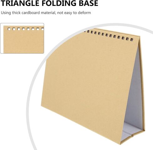 Wakauto 12Pcs DIY Blank Small Desk Calendar Making Rack 2024 New Year Calendar 8inch Calendar Desktop Calendar Standing Refillable Paper Flip Sheet for Office Supplies in Saudi Arabia