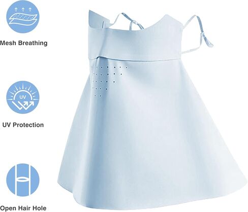 Women's Sunscreen mask Breathable ice Silk Veil Anti-UV face and Neck Cover Suitable for Summer Outdoor Sports in Saudi Arabia