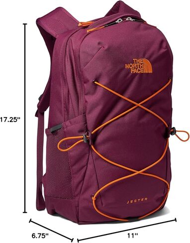 THE NORTH FACE Women's Jester Commuter Laptop Backpack, Fiery Red Next Gen Logo Print/Mr. Pink, One Size in Kuwait