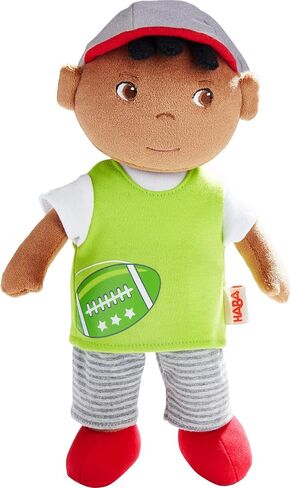 HABA Snug Up Soft Doll Mason- 11.5" Soft Boy Doll with Black Hair (Machine Washable) in Saudi Arabia