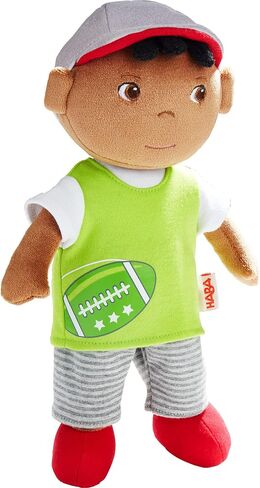 HABA Snug Up Soft Doll Mason- 11.5" Soft Boy Doll with Black Hair (Machine Washable) in Saudi Arabia