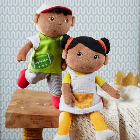 HABA Snug Up Soft Doll Mason- 11.5" Soft Boy Doll with Black Hair (Machine Washable) in Saudi Arabia