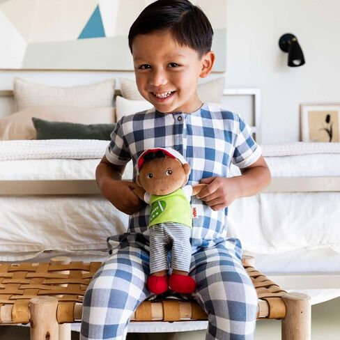 HABA Snug Up Soft Doll Mason- 11.5" Soft Boy Doll with Black Hair (Machine Washable) in Saudi Arabia