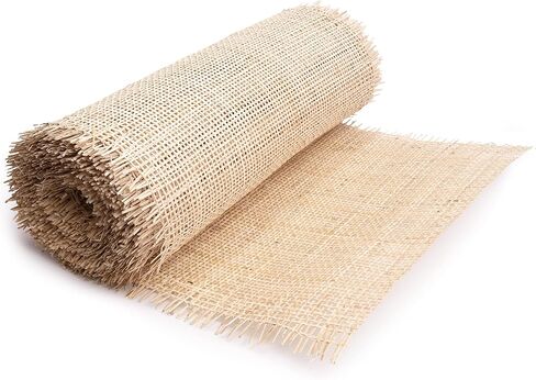 CLAYNIX 24" Width Square Cane Webbing - Mesh Pre-Woven Cane 24" Wide x 15 feet Length - Rattan Cane Webbing Roll - Net Open Weave Wicker Cane Webbing Material for Cabinet, Door (15 FEET) in Saudi Arabia