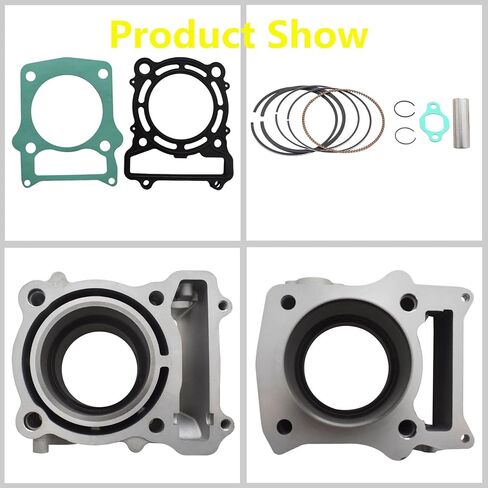 WFLNHB Cylinder Gaskets Set Piston kit Replacement for Qlink Rodeo 500 Supermach 500 Bennche Gray Wolf Bighorn 13101-F18-0000 in Saudi Arabia