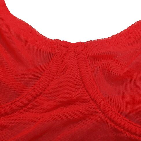 Lilosy Sexy Crisscross Backless Underwire Mesh Sheer Lingerie Mini Dress in Saudi Arabia