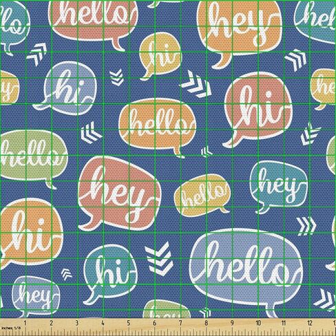 Ambesonne Black and White Fabric by The Yard, Vintage Floral Pattern Victorian Classic Royal Inspired New Modern Art, Decorative Fabric for Upholstery and Home Accents, 2 Yards, Black and White in Kuwait