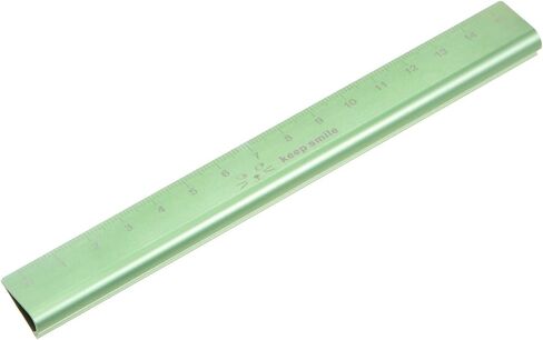 HARFINGTON Aluminum Hollow Scale Ruler 15cm Metric Triangular Metal Straight Ruler Engineer Architect Scale Ruler Measuring Tool for Measure Drawing Office Classroom, Golden in Saudi Arabia