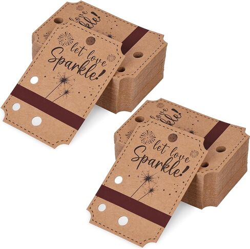 VGOODALL 80PCS Wedding Send-Off Tags, Wedding Ceremony Tags Rustic Gift Tags for Wedding Ceremony Grand Exit Anniversary Graduation (White) in Saudi Arabia
