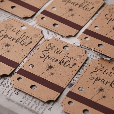 VGOODALL 80PCS Wedding Send-Off Tags, Wedding Ceremony Tags Rustic Gift Tags for Wedding Ceremony Grand Exit Anniversary Graduation (White) in Saudi Arabia