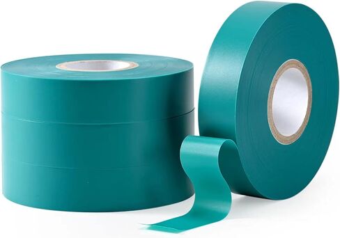 Stretch Tie Tape, 1" Wide 200FT Reusable Garden Plant Ties Green Tapes for Plants, Thick Garden Vinyl Stake Ribbon for Branches Flowers Tomatoes Indoor Outdoor Greenhouse in Kuwait