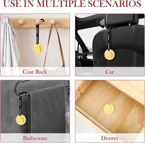 2 Packs Lemon Scented Sachets for Drawers and Closets, Long-Lasting Closet Freshener Drawer Sachets, Small Spaces Cute Air Freshener Car, Birthday Gifts for Mom Friend Sister in Saudi Arabia