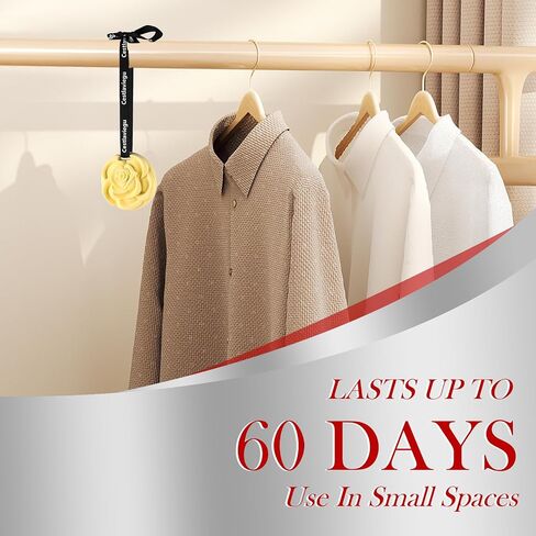 2 Packs Lemon Scented Sachets for Drawers and Closets, Long-Lasting Closet Freshener Drawer Sachets, Small Spaces Cute Air Freshener Car, Birthday Gifts for Mom Friend Sister in Saudi Arabia