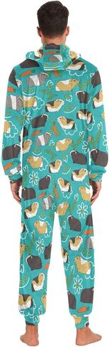 بيجامة Ollabaky للبالغين من Onesie للرجال والنساء قطعة واحدة زي ملابس نوم بذلة متطابقة من Pjs in Saudi Arabia