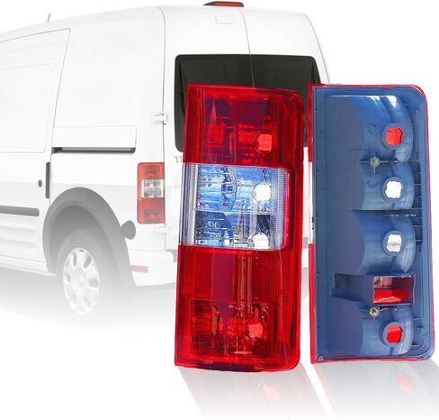 أغطية مصابيح الذيل لسيارة Ford Transit Connect 2010 2011 2012 2013، غطاء مصباح فرامل الذيل مع لمبات وملحقات الدائرة، عدسات حمراء، مجموعة من 2، جانب الراكب والسائق in Saudi Arabia