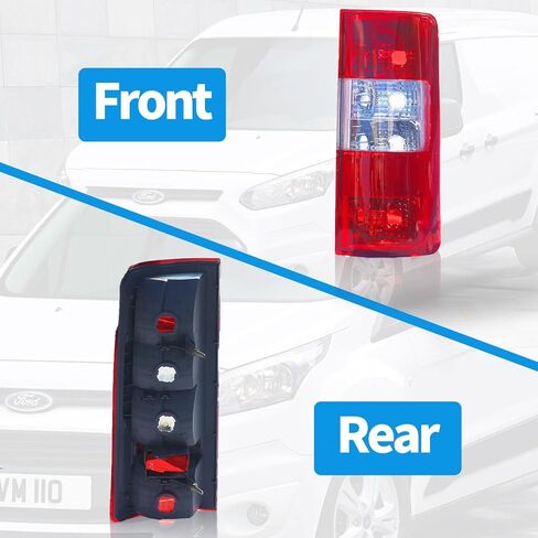 أغطية مصابيح الذيل لسيارة Ford Transit Connect 2010 2011 2012 2013، غطاء مصباح فرامل الذيل مع لمبات وملحقات الدائرة، عدسات حمراء، مجموعة من 2، جانب الراكب والسائق in Saudi Arabia