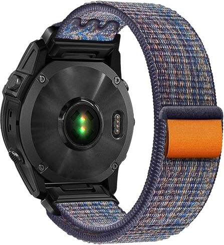 22mm Quickfit Watch Bands compatible with Garmin Quatix 7 Pro/Fenix 7X Pro/7/6 Pro/5 plus/5/Instinct/Forerunner 965 955 945 935/Epix 2/Descent G1 Hook&Loop Sport Nylon Replacement Watch Strap For Men in Saudi Arabia