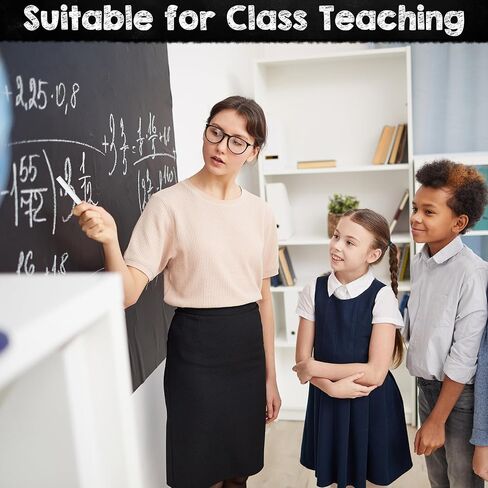 300 Pcs Dustless Chalk Bulk with 5 Pack Eraser Colored Chalk for Chalkboard Blackboard Chalks for Classroom Learning, Drawing and Home Schooling(Multicolor) in Saudi Arabia