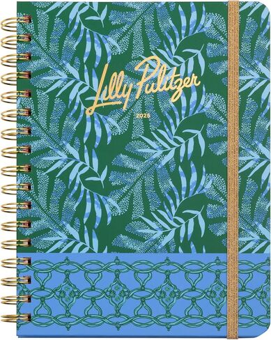 Lilly Pulitzer Large Daily Planner January 2025 - December 2025, Weekly Agenda & Monthly Calendar, Stickers, Pockets, & Spiral Binding (The Hottest Spot Navy) in Saudi Arabia