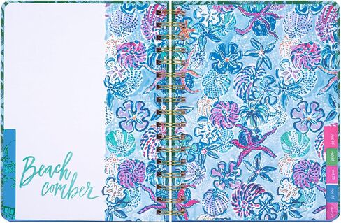 Lilly Pulitzer Large Daily Planner January 2025 - December 2025, Weekly Agenda & Monthly Calendar, Stickers, Pockets, & Spiral Binding (The Hottest Spot Navy) in Saudi Arabia