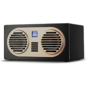 STUDIOFINIX Bluetooth Speakers Wireless Home Audio Speaker System 4 Inches 100W Wooden Retro Bookshelf Speakers with Bluetooth for Home, Party,Office(Black)