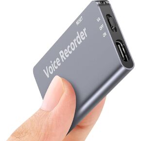 64GB Magnetic Digital Voice Recorder - 768Hrs Recording Storage Voice Activated Recorder, Audio Recorder with Playback for Lectures Meetings, Noise Reduction Rechargeable