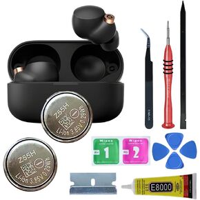 Soseieiu Z55H Battery,𝟮𝟬𝟮𝟰 𝗡𝗲𝘄 𝗨𝗽𝗴𝗿𝗮𝗱𝗲𝘀 Replacement Battery for Sony WF-1000XM4 with Glue Tool Repair Kit 75mAh 3.85V/0.29Wh