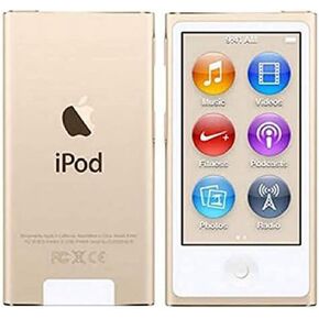 M-Player iPod Nano 16GB Gold 8th Generation with Generic Accessories [Packaged in White Box]