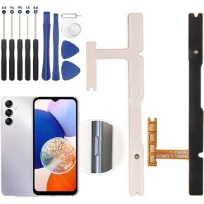 Power Volume Button Flex Cable for Samsung Galaxy A14 5G Control Switch On/Off Replacement Parts for Samsung A14 5G SM-A146U with Repair Tools