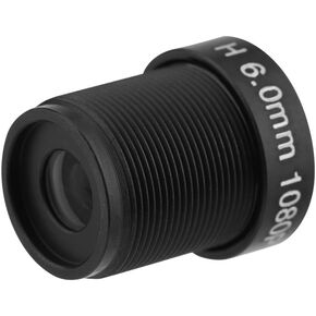 6mm CCTV Camera Lens, 1080P 2 Million Pixels 24-Hour Protection IR Security Camera Lens with 58°