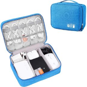 VOCUS Electronics Organizer Travel Cable Organizer Bag for Electronics Accessories, Portable Tech Carring Large Storage Case for Charger, Cord, Power Bank, Hardware
