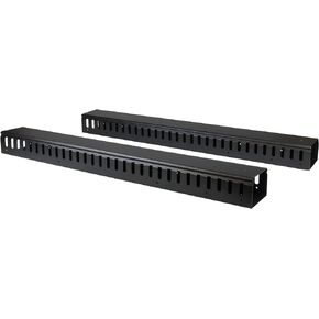 StarTech.com Vertical Cable Organizer with Finger Ducts - Vertical Cable Management Panel - Rack-Mount Cable Raceway - 40U - 6 ft (CMVER40UF)