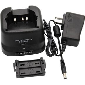 Rapid Quick Charger Compatible with Icom Radio IC-A6 IC-A24 IC-F3GT IC-F4GT IC-F30GT IC-F40GT IC-F11 IC-F21 IC-V8 IC-V82 IC-U82 Radio BP-209N BP-210N BP-222N BC-137 BC-144N BC-146N