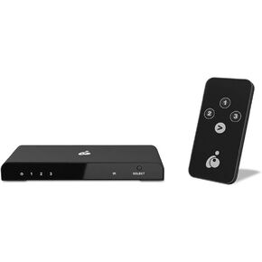 IOGEAR 3-Port True 4K UltraHD HDMI Switch, Connect and Switch Between 3 HDMI inputs to 1 HDMI Enabled Display or Projector, 4096 x 2160 60Hz, HDMI 2.0 and HDCP 2. GHDSW4K3