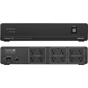 AudioQuest - PowerQuest 303 High-Performance Power Conditioner with 12 AC outlets, 2m Detachable AC Power Cable, and 2RU Rack Ears. Perfect for TV, AV Receiver, Xbox, Playstation, Soundbar