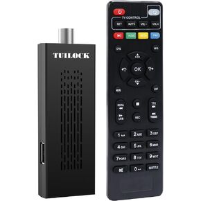 Digital Converter Box for TV, Newest ATSC TV Tuner Hidden Behind TV, Recording&Playback TV Tuner, 1080P HDMI Output, Timer Setting, 2-in-1 Remote, Powered by TV USB or Adapter